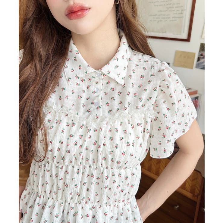 シャーリングビスチェデザインポロシャツ | moment+ | 詳細画像12 