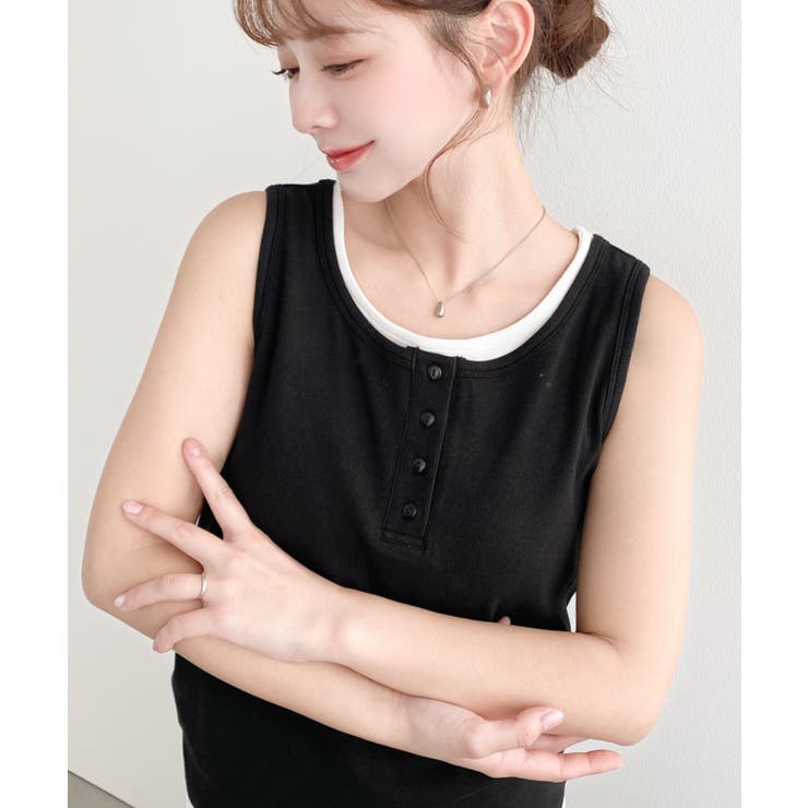 ブラック | ヘンリータンク＋ベーシックタンク2枚セット | moment+