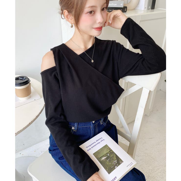 レイヤードライクワンショルニットソープルオーバー | moment+ | 詳細画像11 