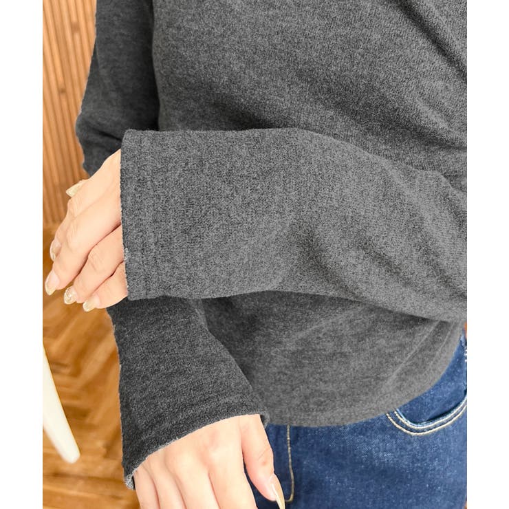 レイヤードライクワンショルニットソープルオーバー | moment+ | 詳細画像21 