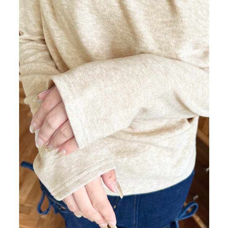 オフショルドレープニットソープルオーバー | moment+ | 詳細画像26 