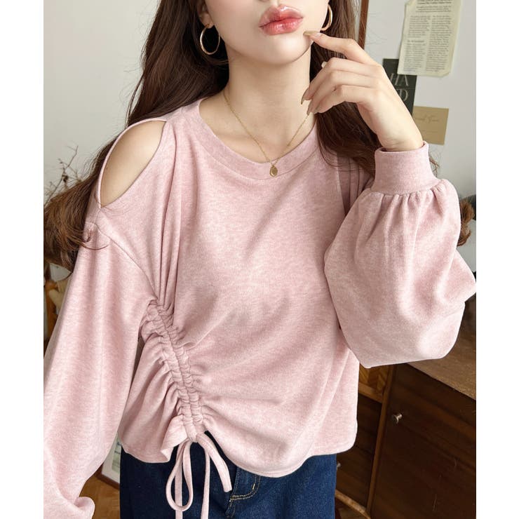 ショルダースリットドロストニットソープルオーバー | moment+ | 詳細画像16 