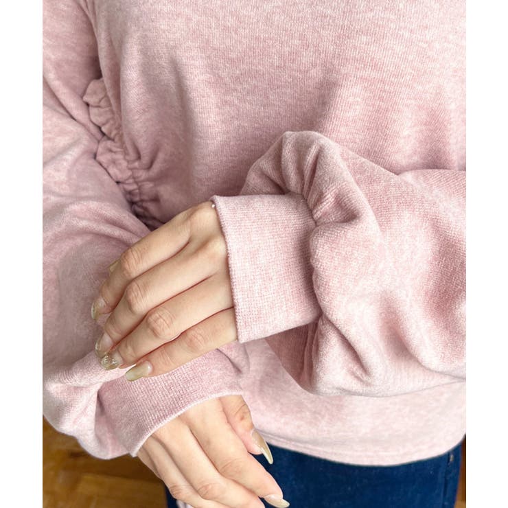 ショルダースリットドロストニットソープルオーバー | moment+ | 詳細画像22 