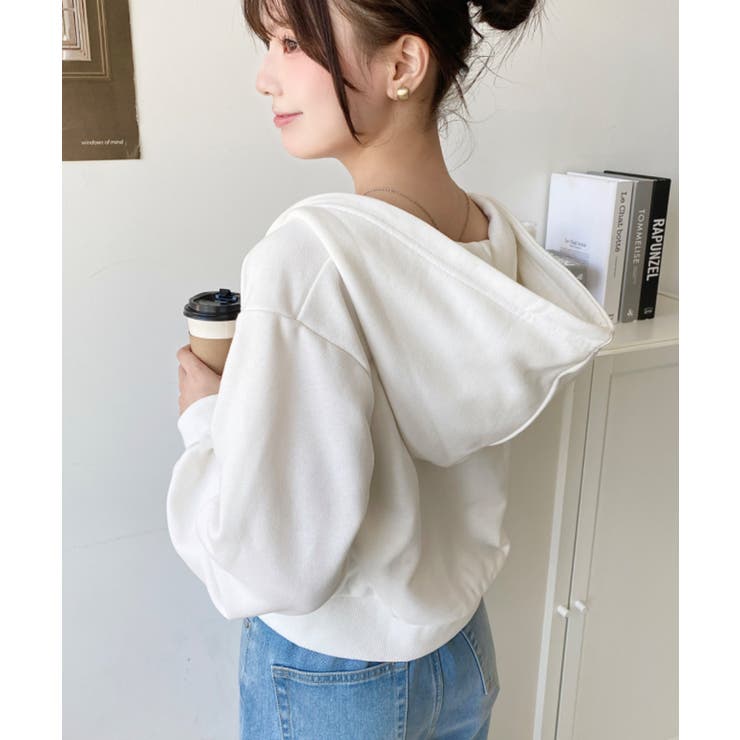 U.S.POLO ASSNワンポイント刺繍ダブルジップショートパーカー | moment+ | 詳細画像5 