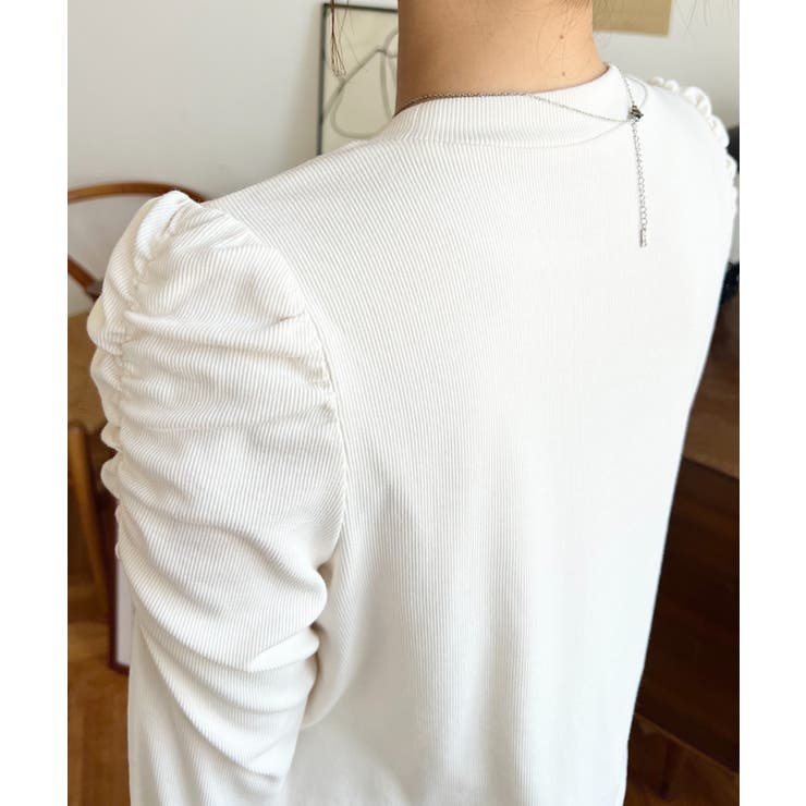 レオパード柄ビスチェセット長袖リブカットソートップス | moment+ | 詳細画像10 