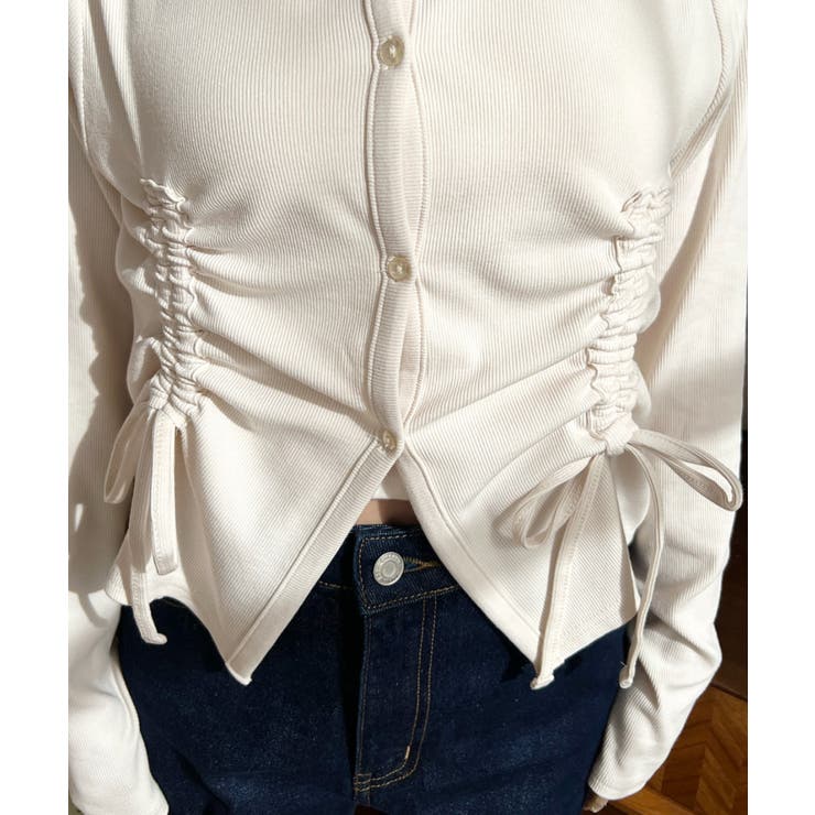 フロントドロストリブカットソーカーディガン | moment+ | 詳細画像9 