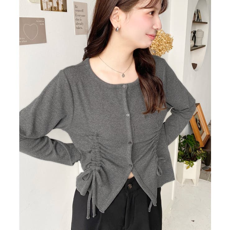 フロントドロストリブカットソーカーディガン | moment+ | 詳細画像15 