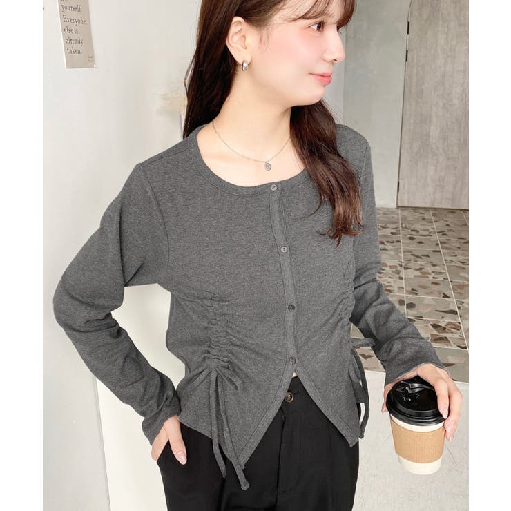 フロントドロストリブカットソーカーディガン | moment+ | 詳細画像16 