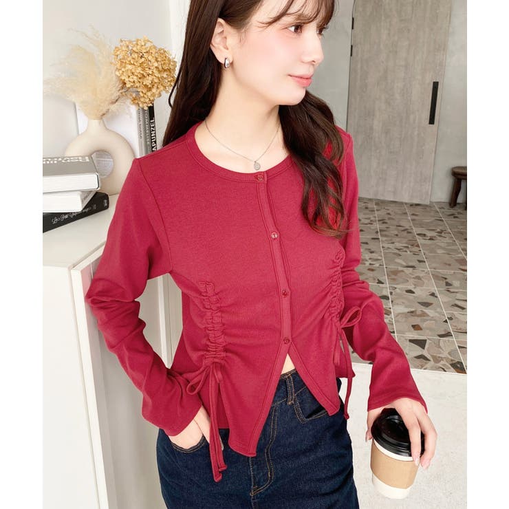 フロントドロストリブカットソーカーディガン | moment+ | 詳細画像19 