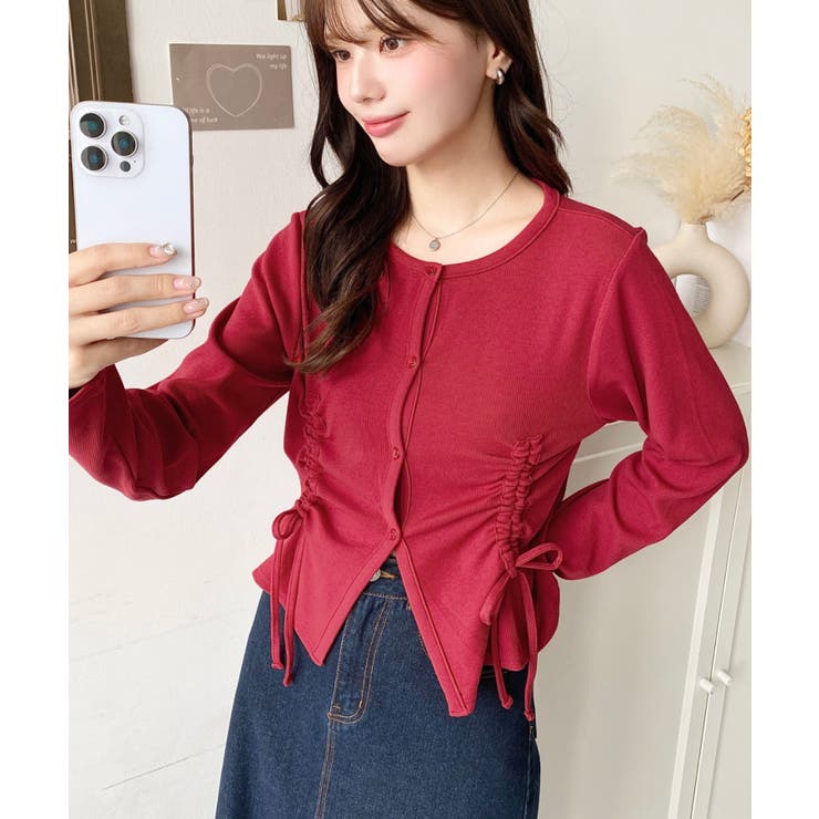 フロントドロストリブカットソーカーディガン | moment+ | 詳細画像20 