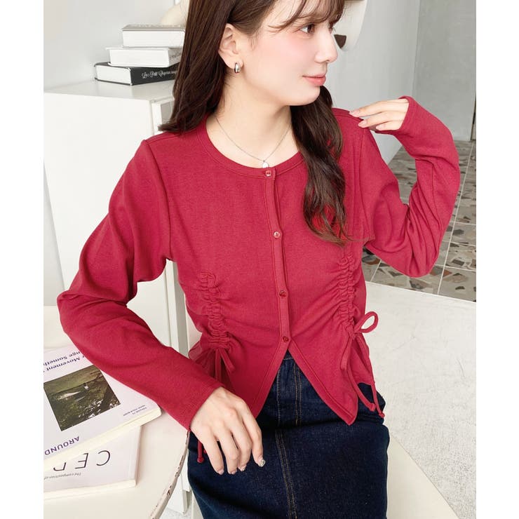 フロントドロストリブカットソーカーディガン | moment+ | 詳細画像23 