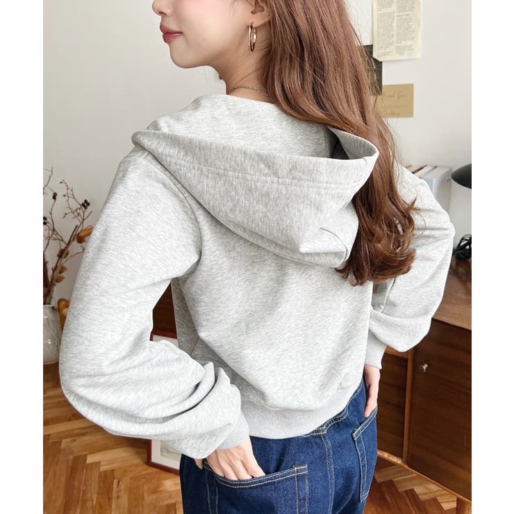 ダブルジップショートパーカー | moment+ | 詳細画像15 