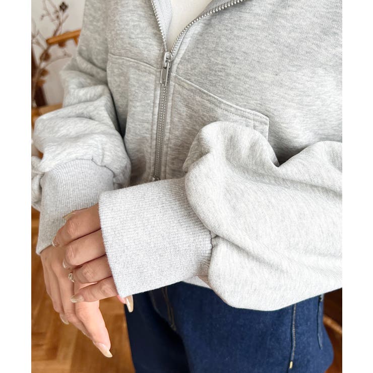 ダブルジップショートパーカー | moment+ | 詳細画像20 