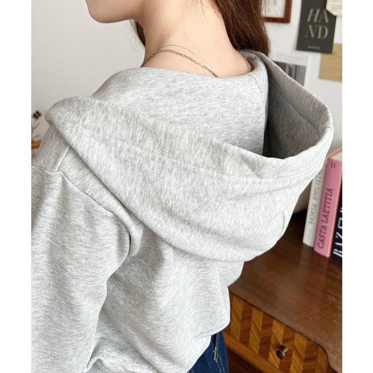 ダブルジップショートパーカー | moment+ | 詳細画像23 