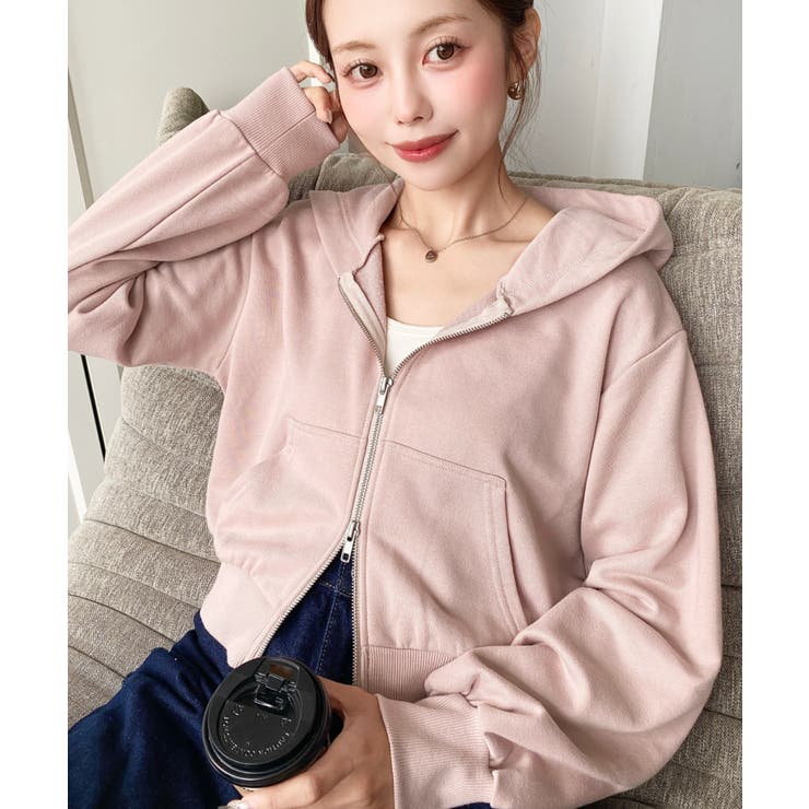 ダブルジップショートパーカー | moment+ | 詳細画像32 