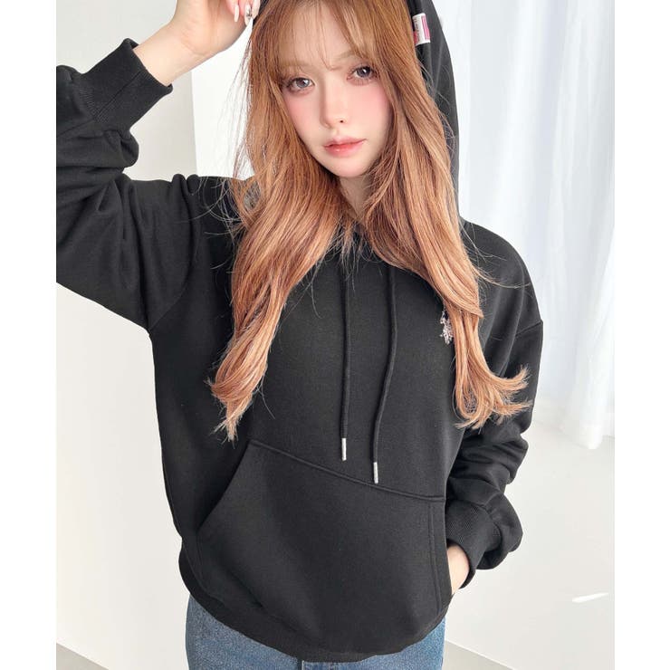 U.S.POLO ASSN.ワンポイント刺繍ショート丈パーカー | moment+ | 詳細画像24 