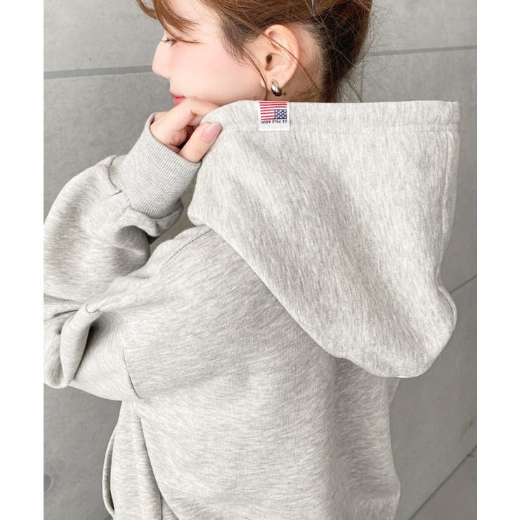 U.S.POLO ASSN.ワンポイント刺繍ショート丈パーカー | moment+ | 詳細画像33 