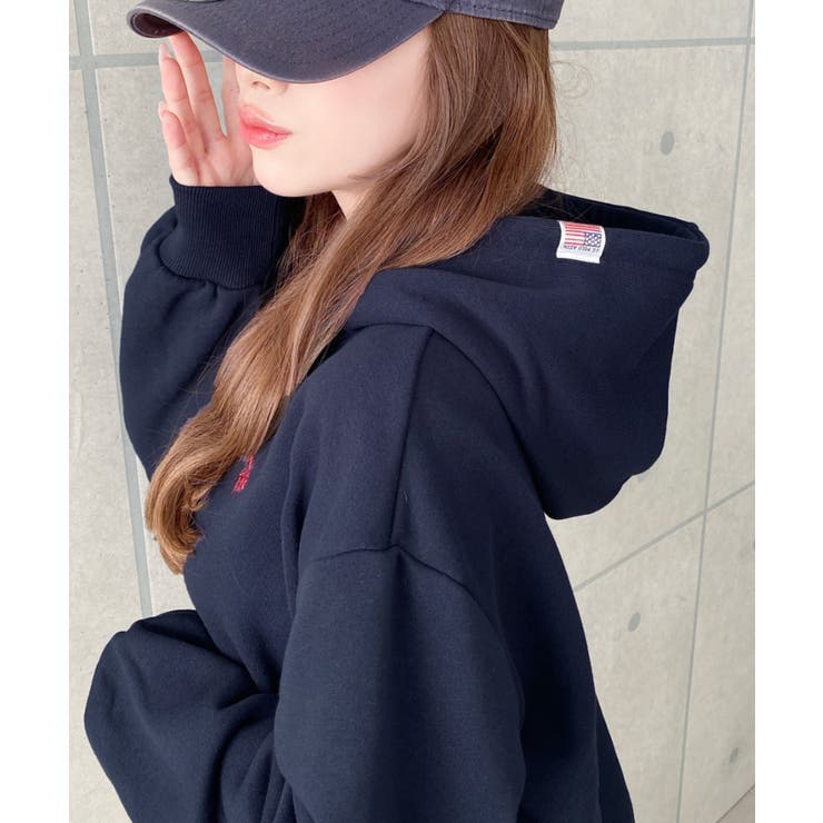 U.S.POLO ASSN.ワンポイント刺繍ショート丈パーカー | moment+ | 詳細画像36 