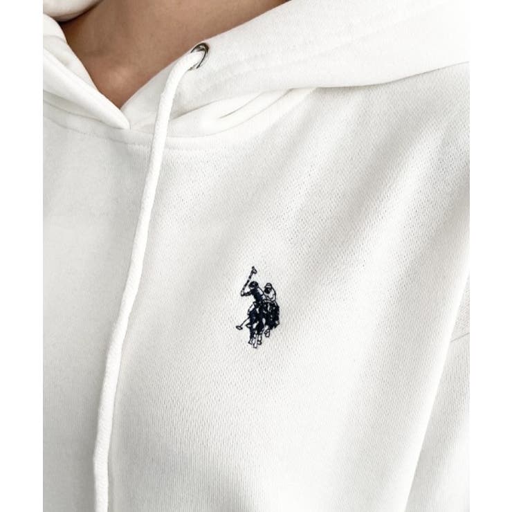 U.S.POLO ASSN.ワンポイント刺繍ショート丈パーカー | moment+ | 詳細画像9 