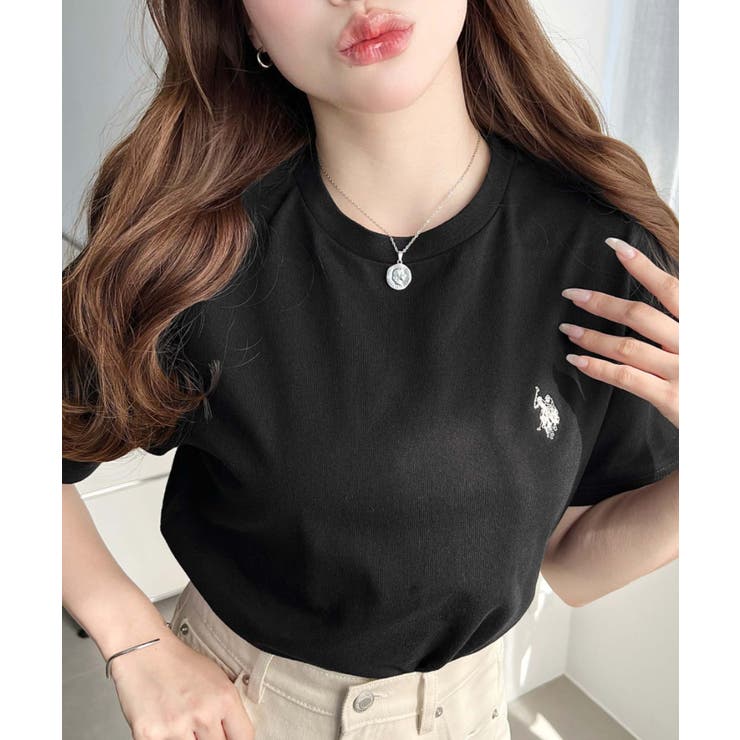 U.S.POLO ASSN.ワンポイント刺繍半袖Tシャツ | moment+ | 詳細画像18 