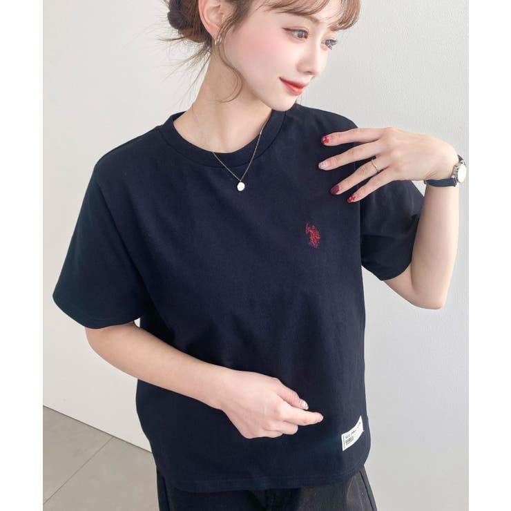 U.S.POLO ASSN.ワンポイント刺繍半袖Tシャツ | moment+ | 詳細画像24 