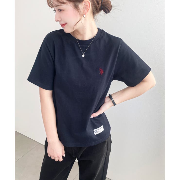 U.S.POLO ASSN.ワンポイント刺繍半袖Tシャツ | moment+ | 詳細画像27 
