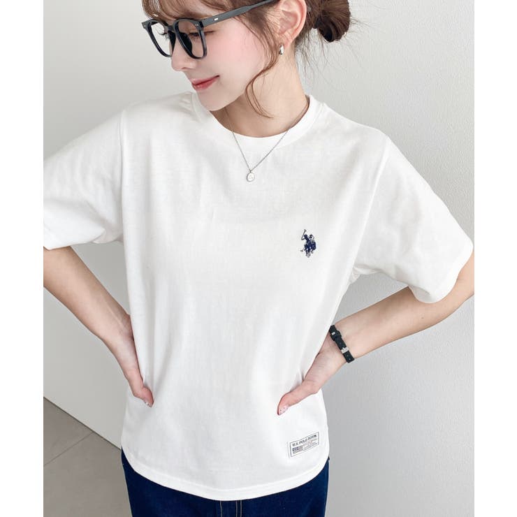 U.S.POLO ASSN.ワンポイント刺繍半袖Tシャツ | moment+ | 詳細画像3 