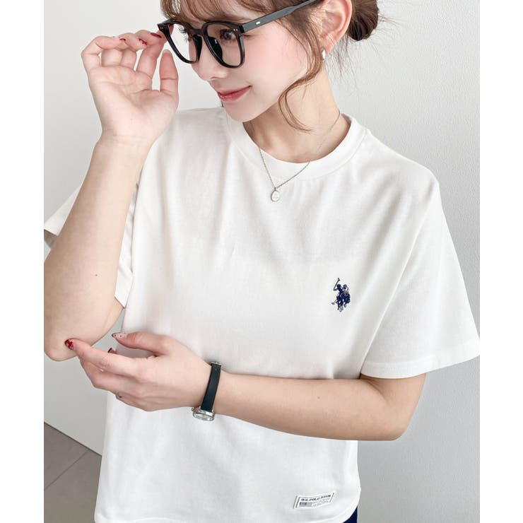 U.S.POLO ASSN.ワンポイント刺繍半袖Tシャツ | moment+ | 詳細画像4 