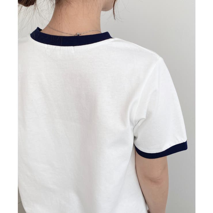 U.S.POLO ASSN.ワンポイント刺繍リンガー半袖Tシャツ | moment+ | 詳細画像11 