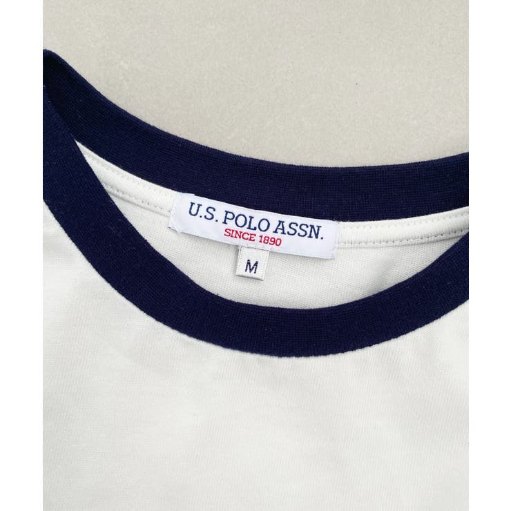 U.S.POLO ASSN.ワンポイント刺繍リンガー半袖Tシャツ | moment+ | 詳細画像12 