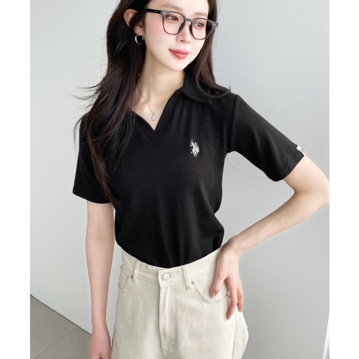 U.S.POLO ASSN.ワンポイント刺繍スキッパー衿半袖カットソー | moment+ | 詳細画像22 