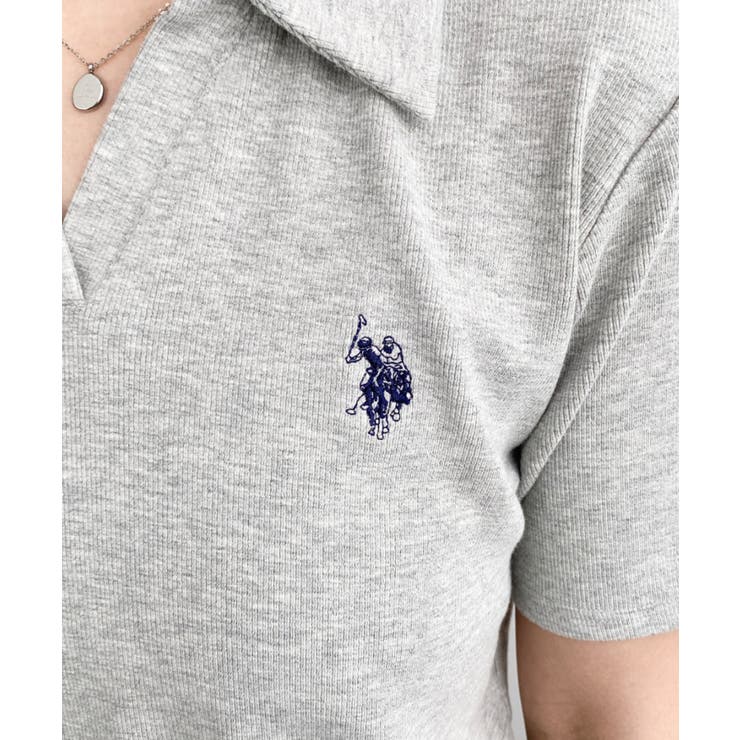 U.S.POLO ASSN.ワンポイント刺繍スキッパー衿半袖カットソー | moment+ | 詳細画像30 