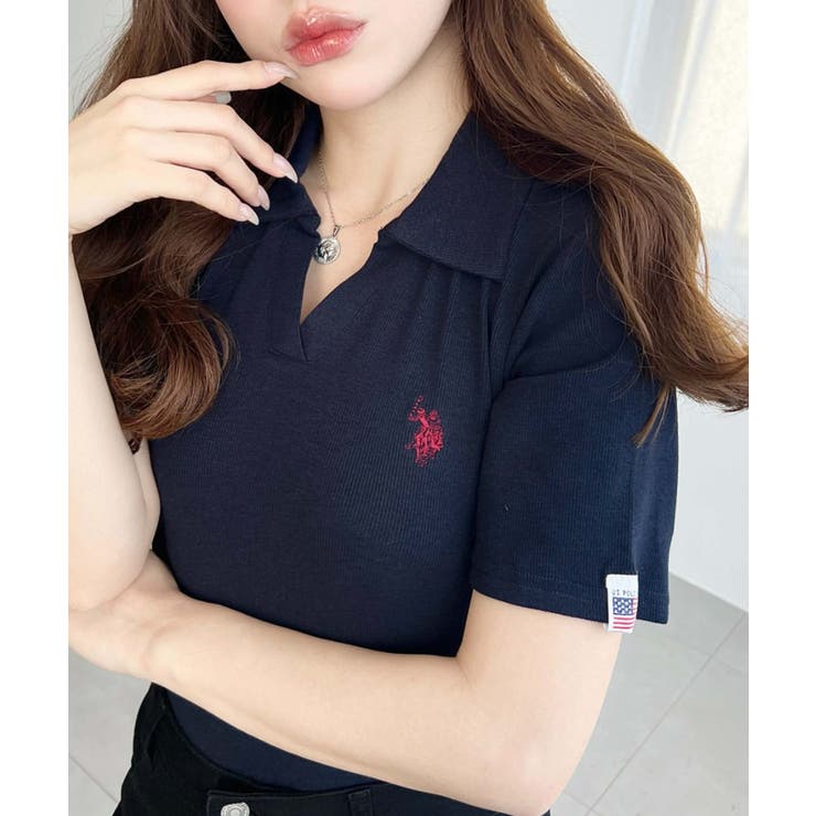 U.S.POLO ASSN.ワンポイント刺繍スキッパー衿半袖カットソー | moment+ | 詳細画像41 