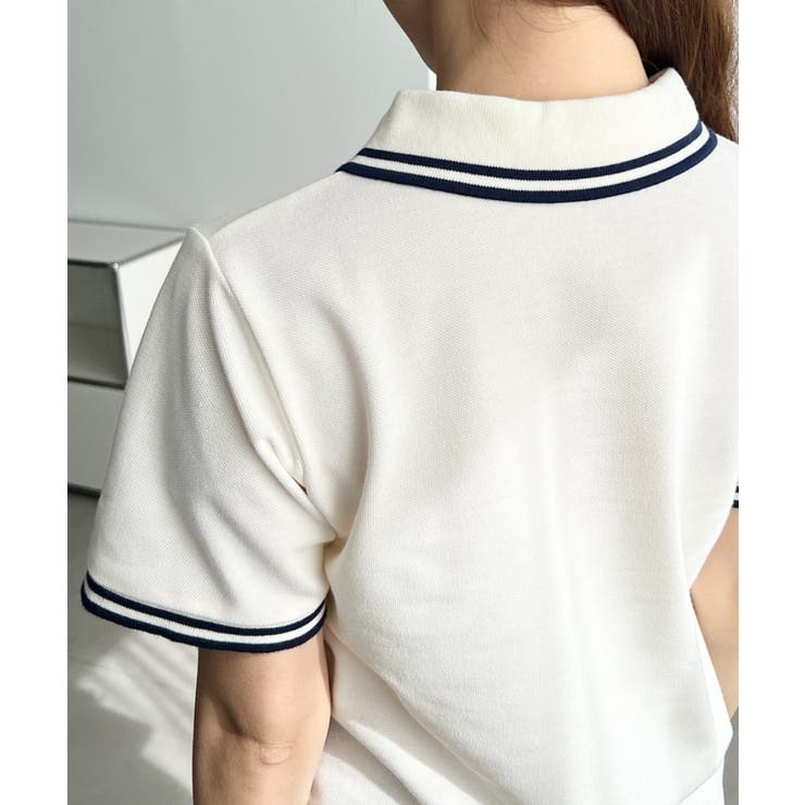 U.S.POLO ASSN.ワンポイント刺繍配色ラインリブ半袖ポロシャツ | moment+ | 詳細画像11 