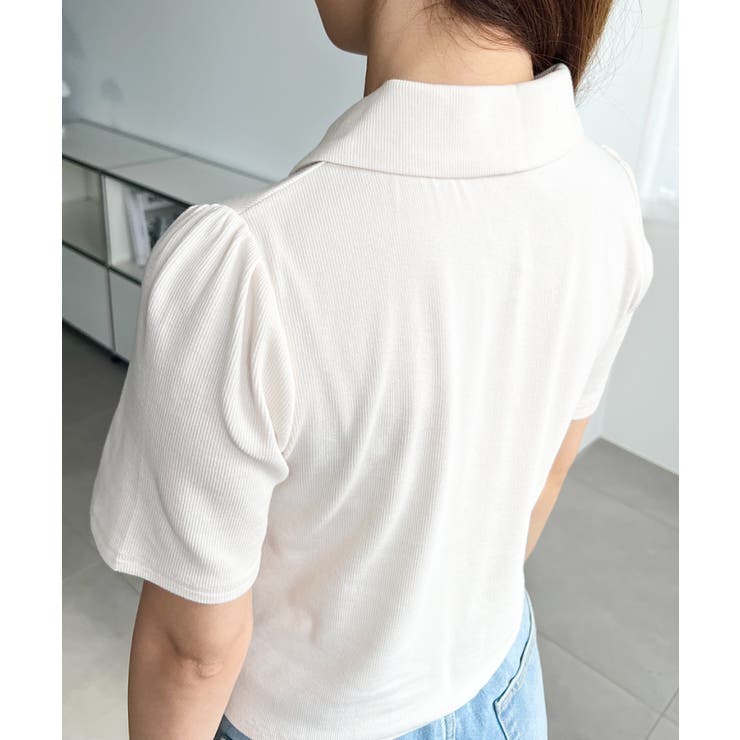 U.S.POLO ASSN.ワンポイント刺繍Wジップギャザーえり付きカーデ | moment+ | 詳細画像11 