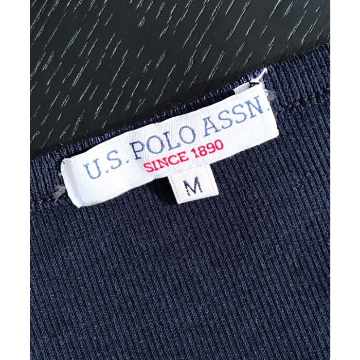 U.S.POLO ASSN.ワンポイント刺繍ギャザーヘンリーVネック半袖ワンピ | moment+ | 詳細画像36 