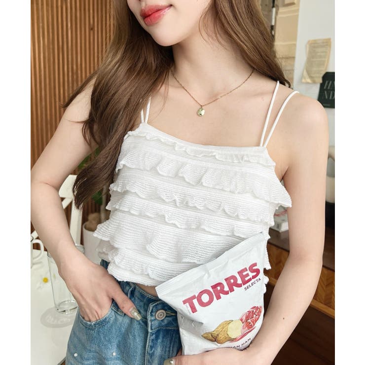 TREFLE+1 スカラップキャミビスチェ 新品 Trefle+1 スカラップキャミビスチェ
