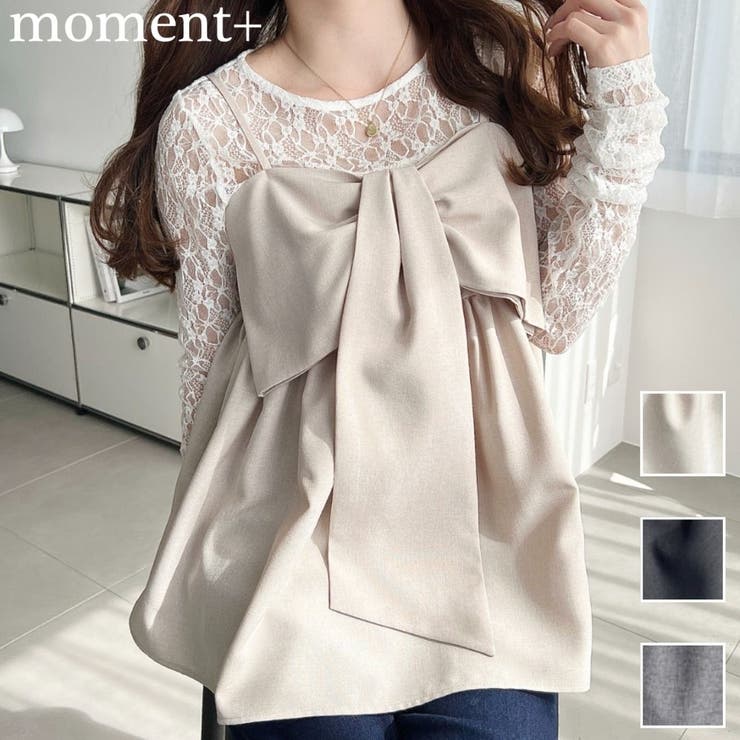 ビックリボンキャミビスチェ | moment+ | 詳細画像1 