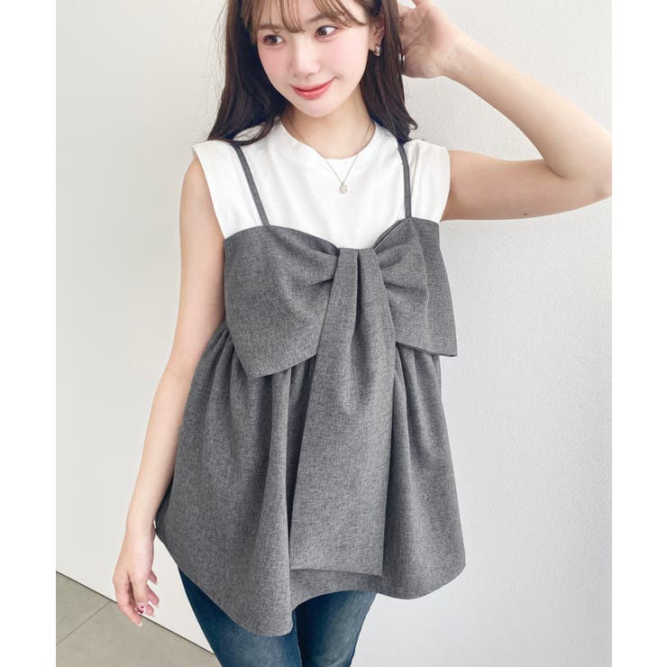 ビックリボンキャミビスチェ | moment+ | 詳細画像15 