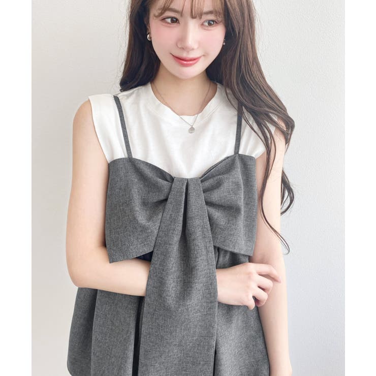 ビックリボンキャミビスチェ | moment+ | 詳細画像16 