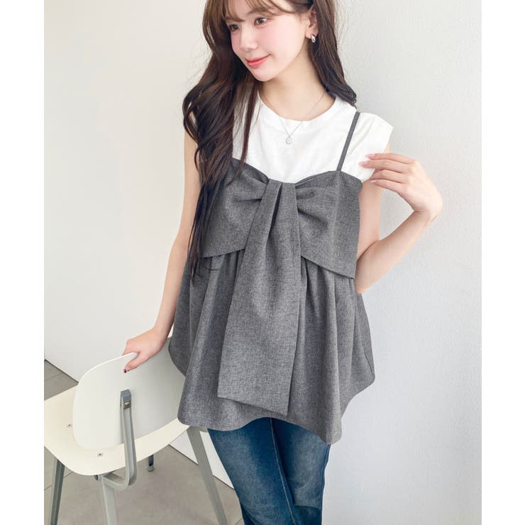 ビックリボンキャミビスチェ | moment+ | 詳細画像18 