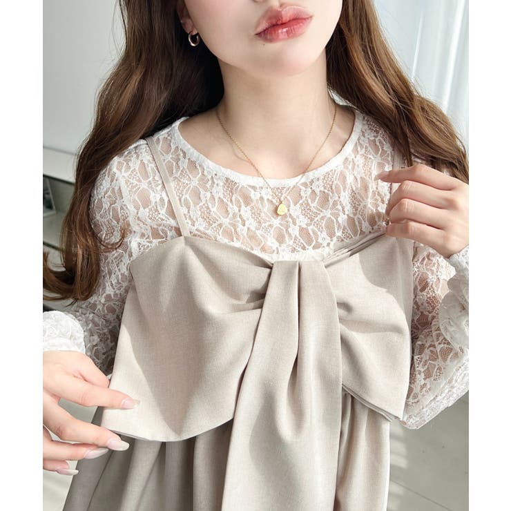 ビックリボンキャミビスチェ | moment+ | 詳細画像4 