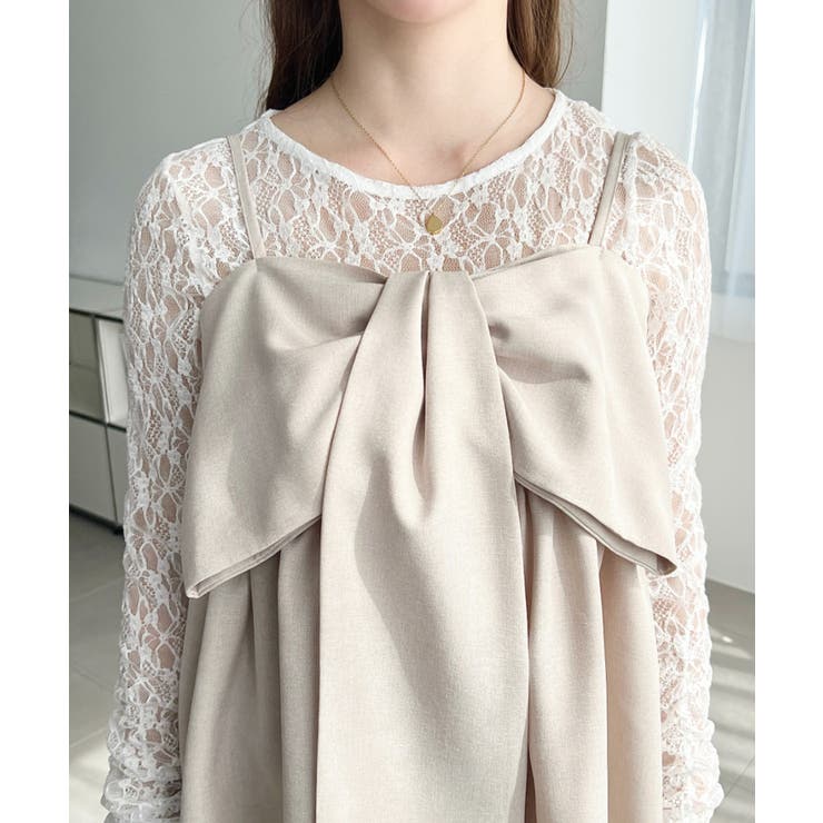 ビックリボンキャミビスチェ | moment+ | 詳細画像9 