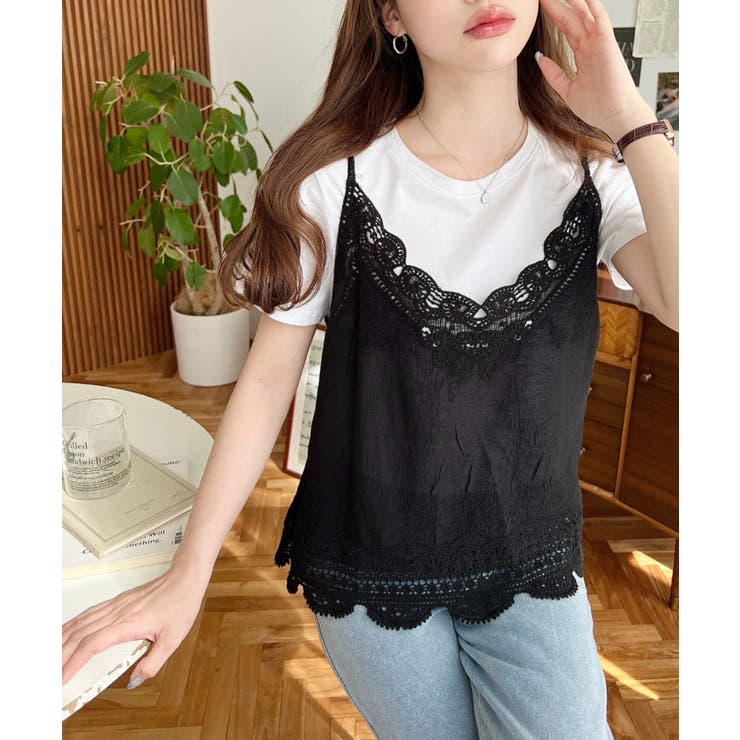 インド綿刺繍キャミブラウス[品番：ERMW0000152]｜moment+