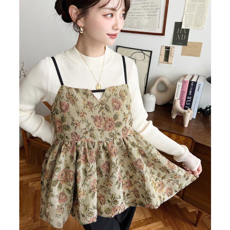 ジャガードキャミソールゴブラン | moment+ | 詳細画像2 