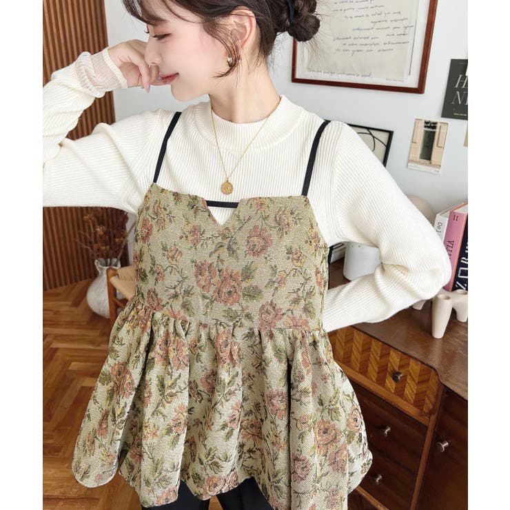 ジャガードキャミソールゴブラン | moment+ | 詳細画像3 