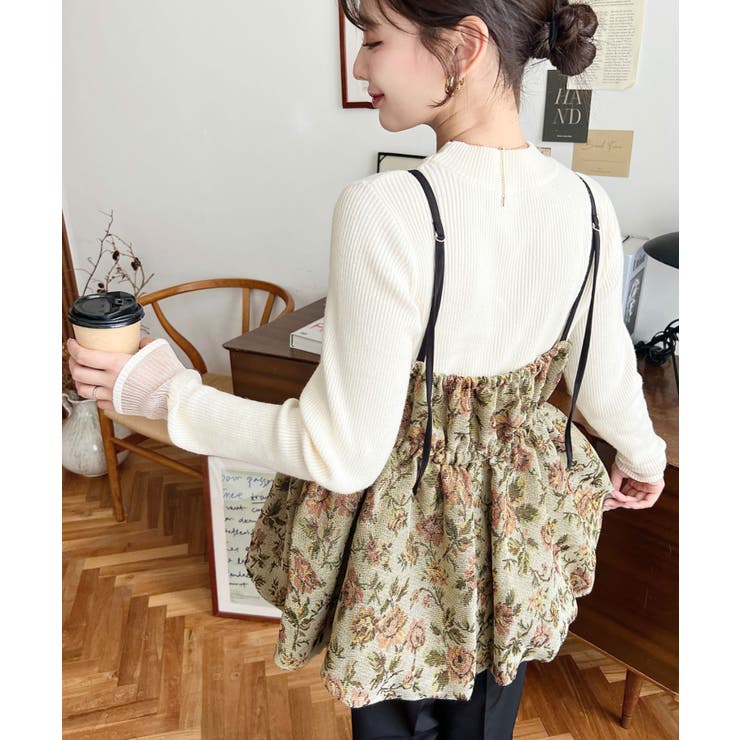 ジャガードキャミソールゴブラン | moment+ | 詳細画像4 