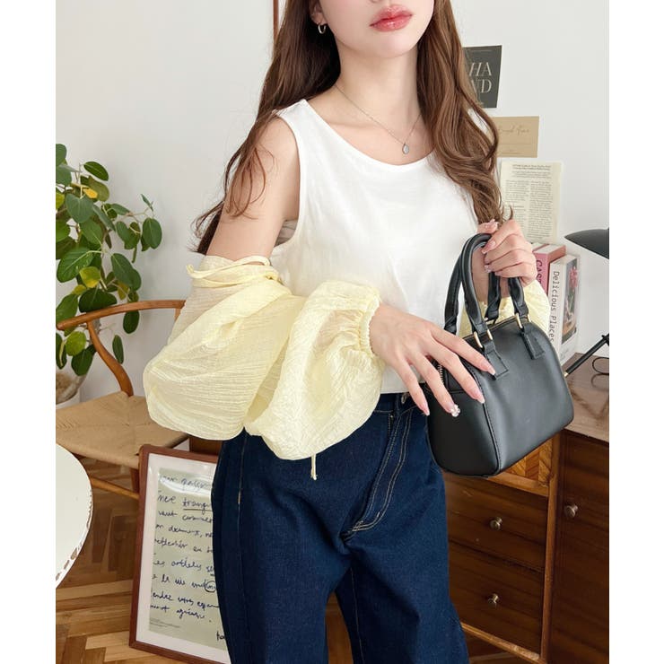 無地＆ボーダーラウンドヘムタンクトップ | moment+ | 詳細画像7 