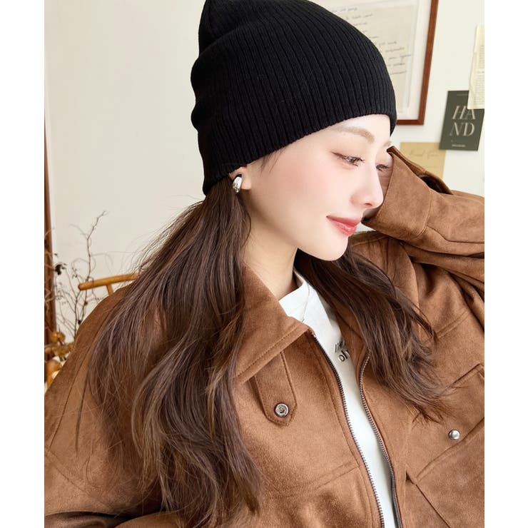 リブ編みニット帽 | moment+ | 詳細画像12 