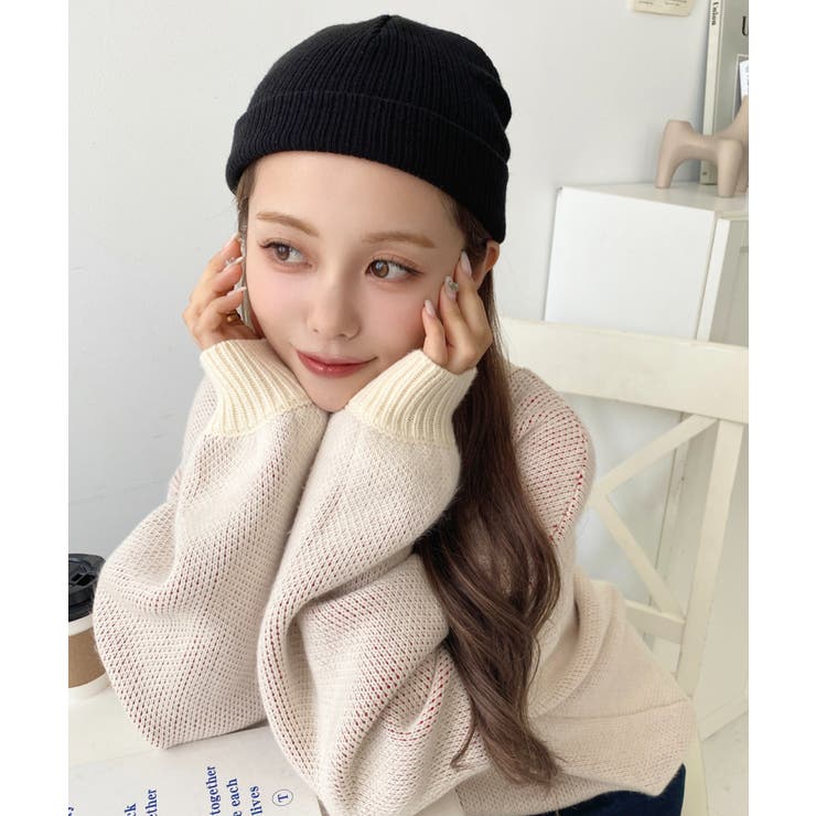 リブ編みニット帽 | moment+ | 詳細画像22 